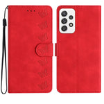 Custodia per telefono in pelle goffrata con sette farfalle, For Samsung Galaxy A52 5G, For Samsung Galaxy A53, For Samsung Galaxy A54, For Samsung Galaxy A70