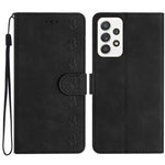 Custodia per telefono in pelle goffrata con sette farfalle, For Samsung Galaxy A52 5G, For Samsung Galaxy A53, For Samsung Galaxy A54, For Samsung Galaxy A70