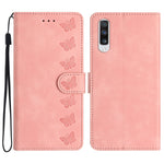 Custodia per telefono in pelle goffrata con sette farfalle, For Samsung Galaxy A52 5G, For Samsung Galaxy A53, For Samsung Galaxy A54, For Samsung Galaxy A70