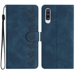 Custodia per telefono in pelle goffrata con sette farfalle, For Samsung Galaxy A52 5G, For Samsung Galaxy A53, For Samsung Galaxy A54, For Samsung Galaxy A70