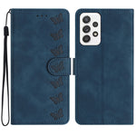 Custodia per telefono in pelle goffrata con sette farfalle, For Samsung Galaxy A71, For Samsung Galaxy A72 5G, For Samsung Galaxy A73 5G, For Samsung Galaxy M23