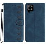 Custodia per telefono in pelle goffrata con sette farfalle, For Samsung Galaxy M32, For Samsung Galaxy M52 5G, For Samsung Galaxy M53