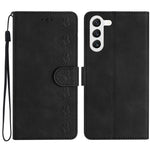 Custodia portafoglio in pelle con farfalle per Samsung Galaxy S24