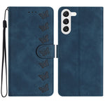 Custodia portafoglio in pelle con farfalle per Samsung Galaxy S24