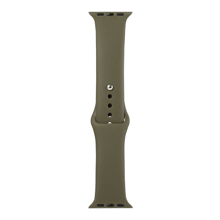 Cinturino di ricambio per orologio in silicone, sezione lunga (uomo), For Apple Watch Series 8&7 41mm / SE 2&6&SE&5&4 40mm / 3&2&1 38mm