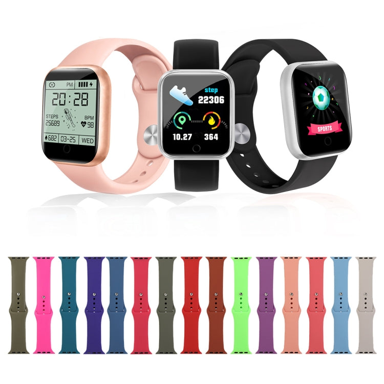 Cinturino di ricambio per orologio in silicone, sezione lunga (uomo), For Apple Watch Ultra 49mm / Series 8&7 45mm / SE 2&6&SE&5&4 44mm / 3&2&1 42mm