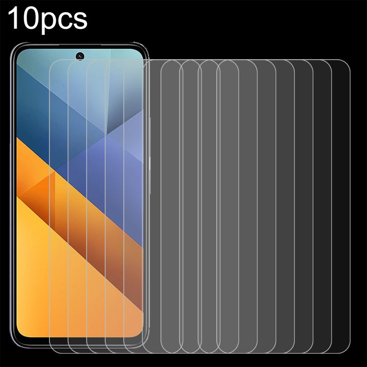 Pellicola in vetro temperato 10 pezzi per Xiaomi Redmi e Poco