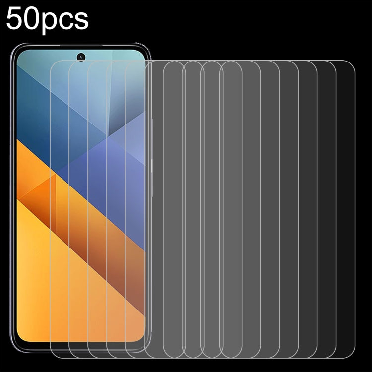50 pellicole in vetro temperato 0,26 mm 9H 2,5D, For Xiaomi Redmi 13 5G / 4G / Note 13R, For Xiaomi Poco M6 4G, For Xiaomi Poco M6 Plus 5G, For Xiaomi Redmi A3x, For Xiaomi Poco F6 Pro / Poco F6 5G, For Xiaomi Redmi Turbo 3, For Xiaomi Redmi A3 / Poco ...