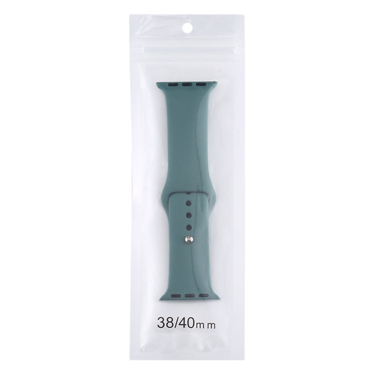 Cinturino di ricambio per orologio in silicone, sezione lunga (uomo), For Apple Watch Series 8&7 41mm / SE 2&6&SE&5&4 40mm / 3&2&1 38mm