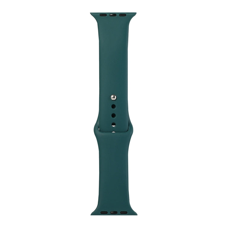 Cinturino di ricambio per orologio in silicone, sezione lunga (uomo), For Apple Watch Series 8&7 41mm / SE 2&6&SE&5&4 40mm / 3&2&1 38mm