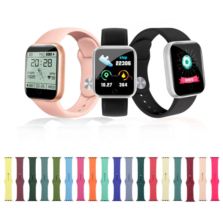 Cinturino di ricambio per orologio in silicone, sezione lunga (uomo), For Apple Watch Ultra 49mm / Series 8&7 45mm / SE 2&6&SE&5&4 44mm / 3&2&1 42mm
