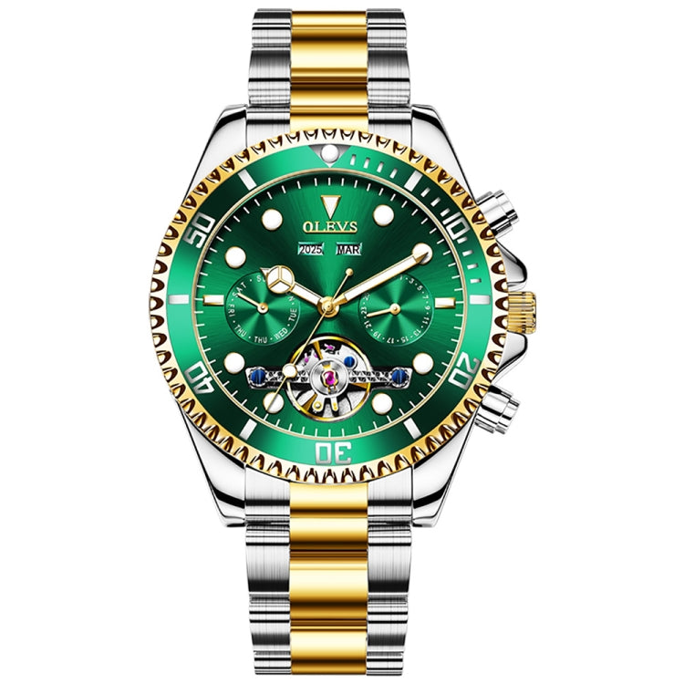 Orologio meccanico impermeabile multifunzionale da uomo OLEVS 6605