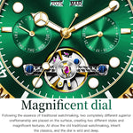 Orologio meccanico impermeabile multifunzionale da uomo OLEVS 6605