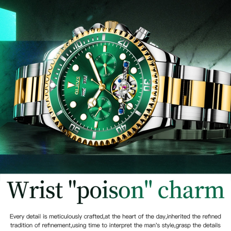 Orologio meccanico impermeabile multifunzionale da uomo OLEVS 6605