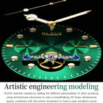 Orologio meccanico impermeabile multifunzionale da uomo OLEVS 6605