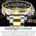 Orologio meccanico impermeabile multifunzionale da uomo OLEVS 6605