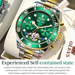 Orologio meccanico impermeabile multifunzionale da uomo OLEVS 6605