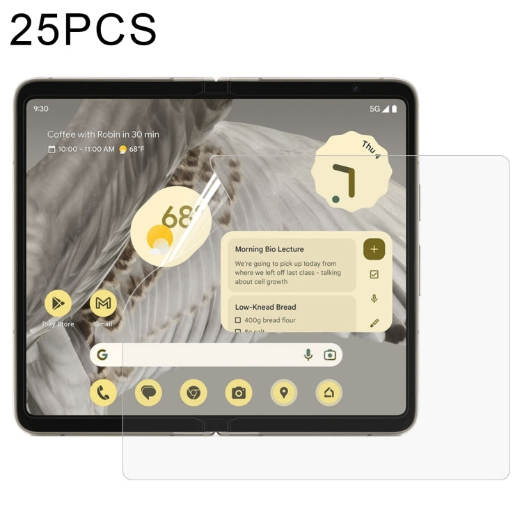 Pellicola idrogel per schermo grande a prova di esplosione da 25 pezzi, For Google Pixel Fold Big Screen (25pcs)