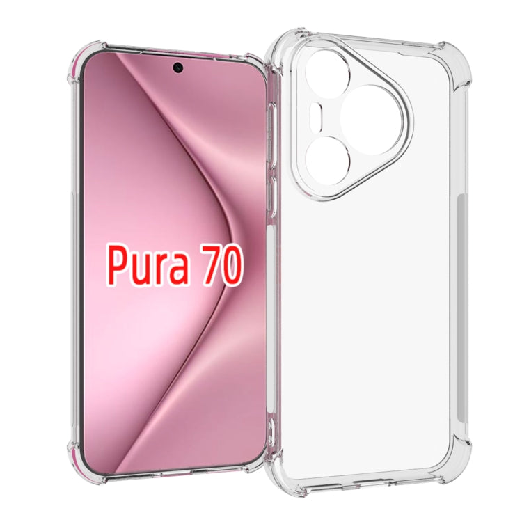 Custodia per telefono in TPU ispessimento antiscivolo antiurto, For Huawei Pura 90 Pro Max / Pura 90 Ultra, For Huawei Pura 90 Pro, For Huawei Mate 80 Pro Max, For Huawei Mate 80 / 80 Pro, For Huawei Mate 70 Air 5G, For Huawei Pura 80 Pro 5G           ...