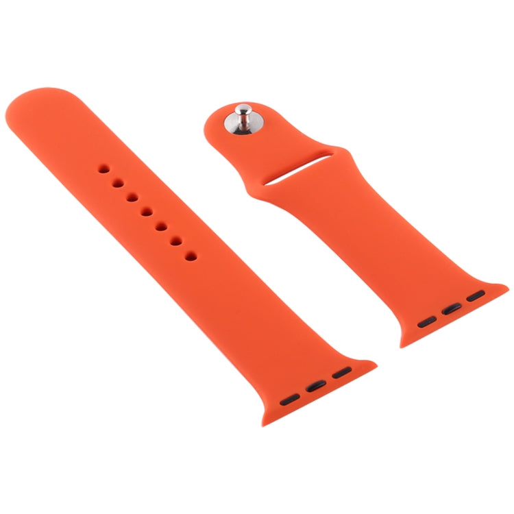 Cinturino di ricambio per orologio in silicone, sezione corta (femmina), For Apple Watch Ultra 49mm / Series 8&7 45mm / SE 2&6&SE&5&4 44mm / 3&2&1 42mm