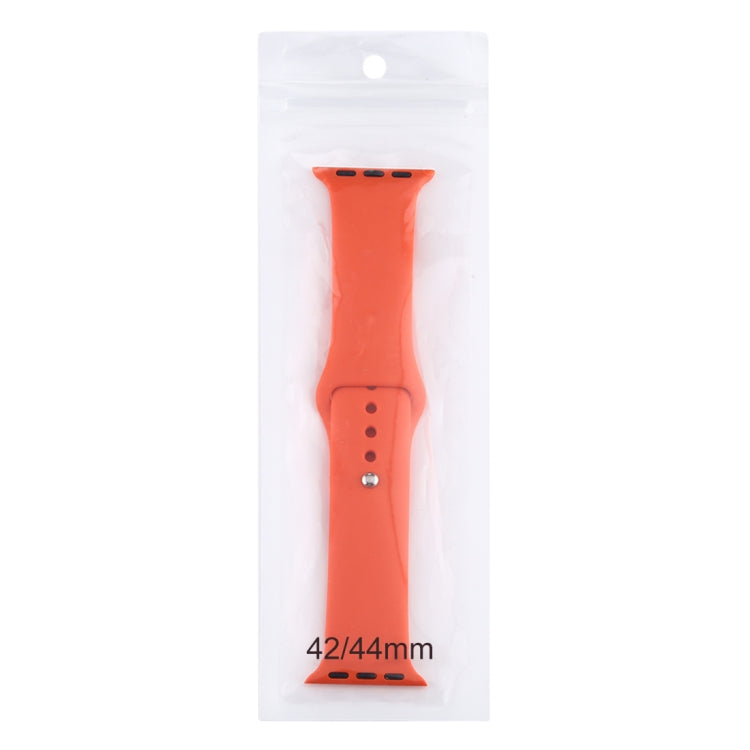Cinturino di ricambio per orologio in silicone, sezione corta (femmina), For Apple Watch Ultra 49mm / Series 8&7 45mm / SE 2&6&SE&5&4 44mm / 3&2&1 42mm