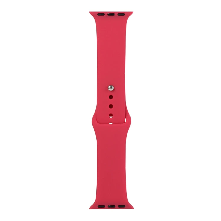 Cinturino di ricambio per orologio in silicone, sezione corta (femmina), For Apple Watch Ultra 49mm / Series 8&7 45mm / SE 2&6&SE&5&4 44mm / 3&2&1 42mm