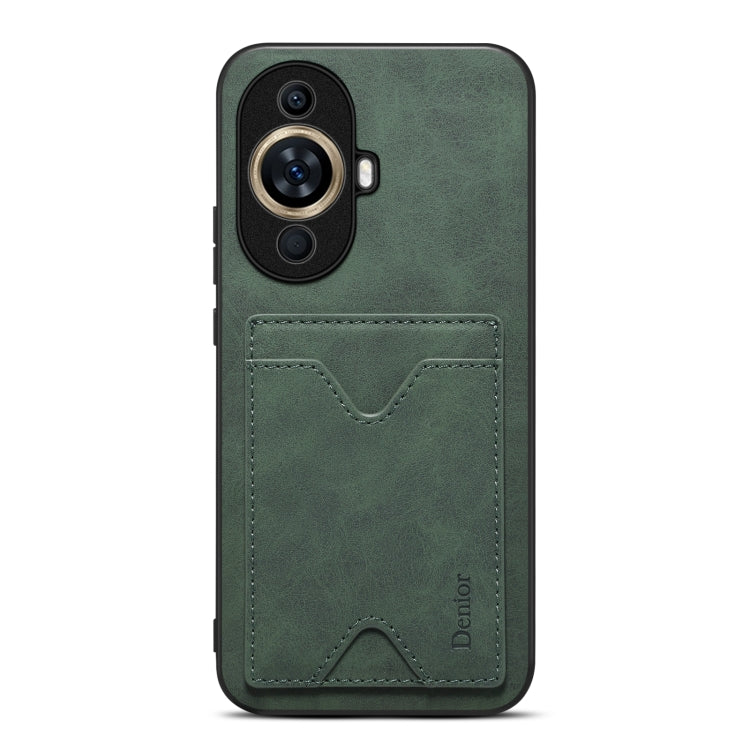 Custodia per telefono con supporto per slot per schede con copertina posteriore Denior PU, For Huawei nova 11, For Huawei nova 11 Pro / 11 Ultra