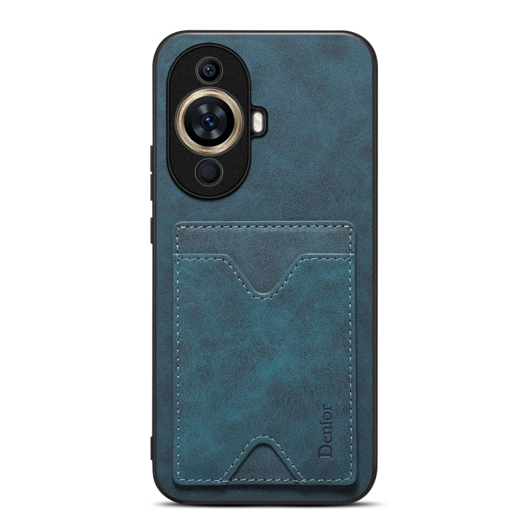 Custodia per telefono con supporto per slot per schede con copertina posteriore Denior PU, For Huawei nova 11, For Huawei nova 11 Pro / 11 Ultra