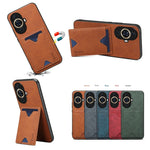 Custodia per telefono con supporto per slot per schede con copertina posteriore Denior PU, For Huawei nova 11, For Huawei nova 11 Pro / 11 Ultra