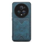 Custodia per telefono con supporto per slot per schede con copertina posteriore Denior PU, For Honor Magic5 Ultimate