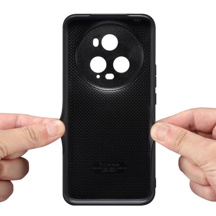 Custodia per telefono con supporto per slot per schede con copertina posteriore Denior PU, For Honor Magic5 Ultimate