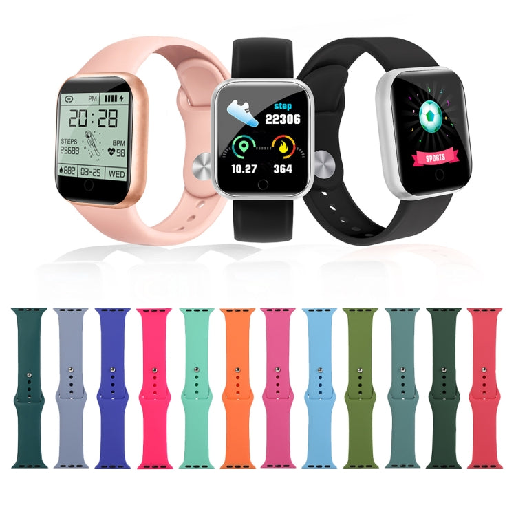 Cinturino di ricambio per orologio in silicone, sezione corta (femmina), For Apple Watch Series 8&7 41mm / SE 2&6&SE&5&4 40mm / 3&2&1 38mm, For Apple Watch Ultra 49mm / Series 8&7 45mm / SE 2&6&SE&5&4 44mm / 3&2&1 42mm