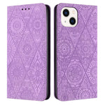 Custodia in pelle goffrata per iPhone 14 e modelli