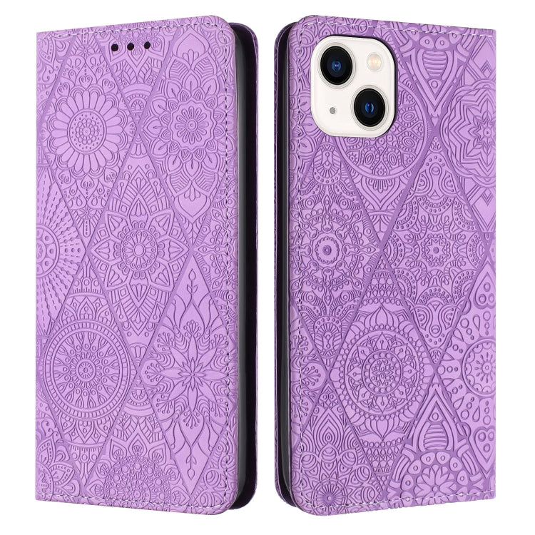 Custodia in pelle goffrata per iPhone 14 e modelli
