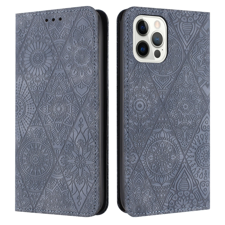 Custodia in pelle goffrata per iPhone 14 e modelli