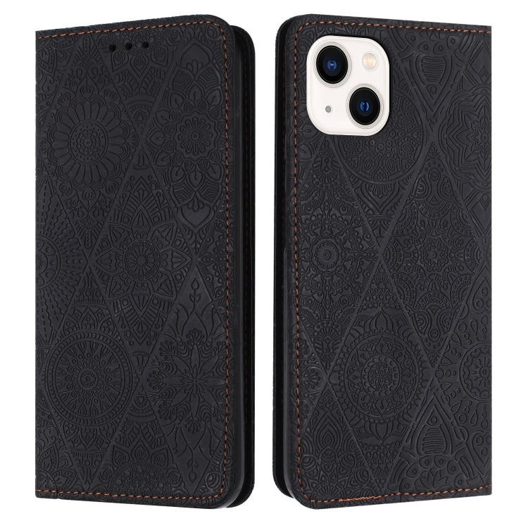 Custodia in pelle etnica per iPhone 13 e 12