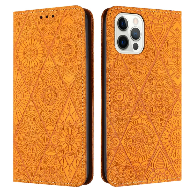 Custodia in pelle etnica per iPhone 13 e 12