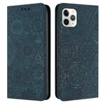 Custodia in pelle goffrata per iPhone 12 Pro Max e 11