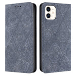 Custodia in pelle goffrata per iPhone 12 Pro Max e 11