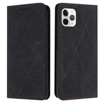 Custodia in pelle goffrata per iPhone 12 Pro Max e 11