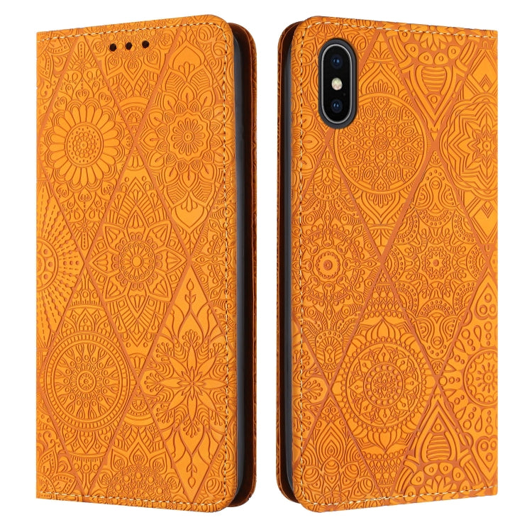 Custodia in pelle goffrata per iPhone