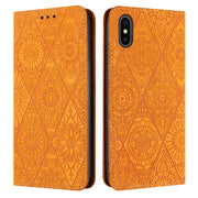 Custodia in pelle goffrata per iPhone