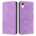 Custodia in pelle goffrata per iPhone X, XS, XR, SE 2022