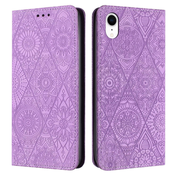Custodia in pelle goffrata per iPhone X, XS, XR, SE 2022
