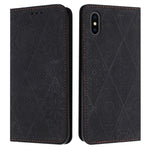 Custodia in pelle goffrata per iPhone X, XS, XR, SE 2022