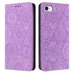 Custodia in pelle goffrata per iPhone X, XS, XR, SE 2022