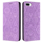 Custodia in pelle goffrata per iPhone 7 Plus e 8 Plus
