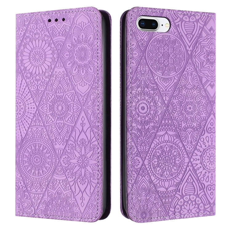 Custodia in pelle goffrata per iPhone 7 Plus e 8 Plus