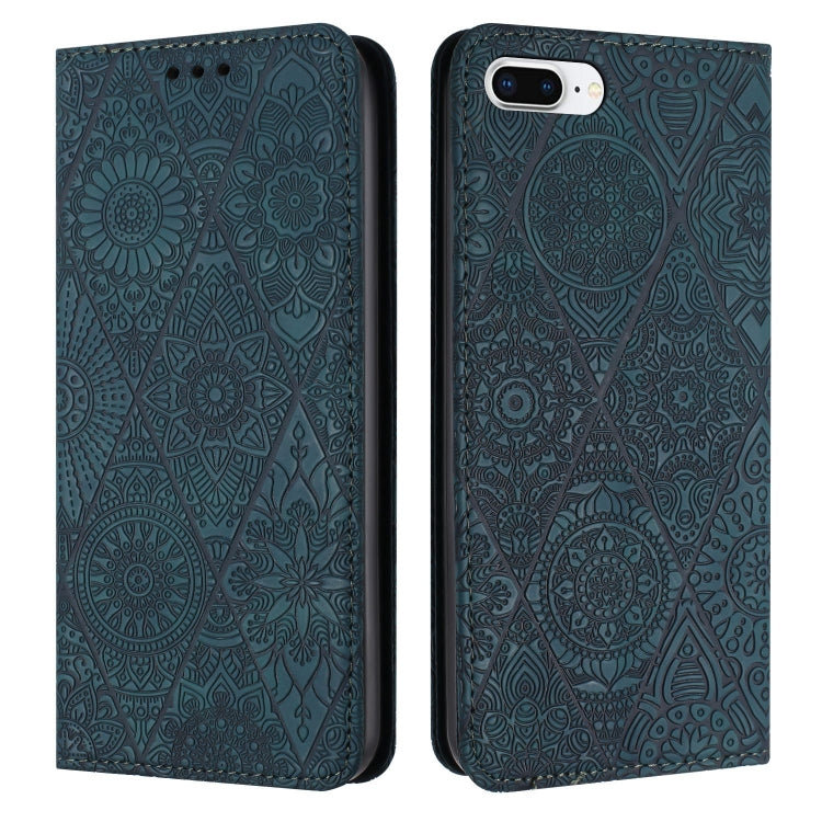 Custodia in pelle goffrata per iPhone 7 Plus e 8 Plus