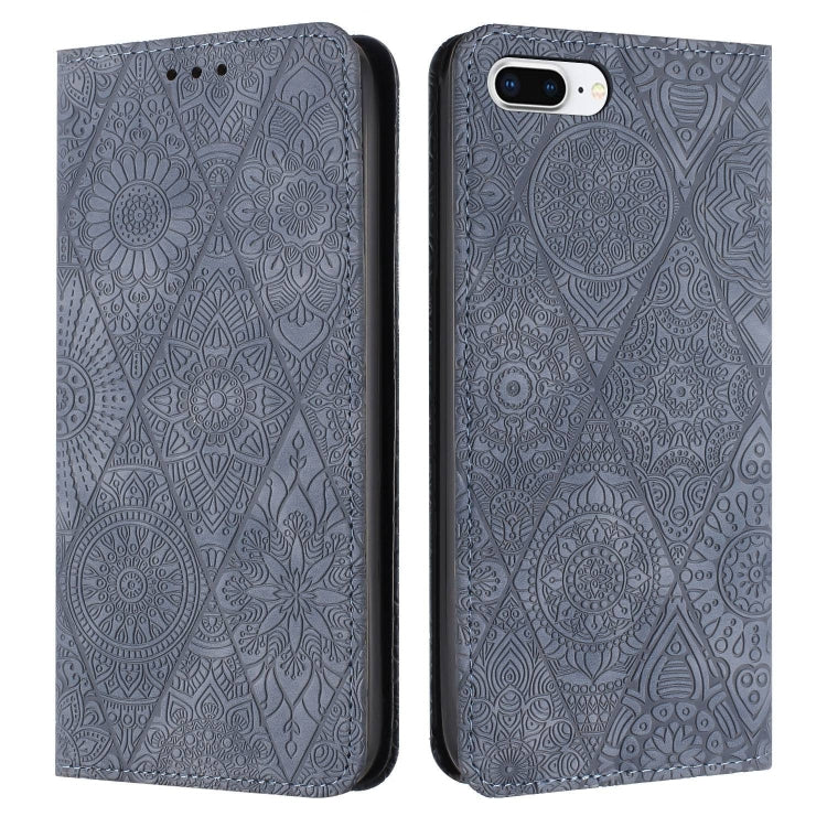 Custodia in pelle goffrata per iPhone 7 Plus e 8 Plus
